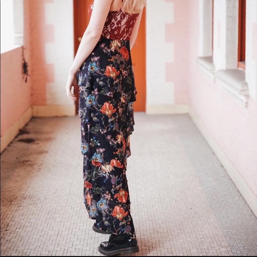 •fridayiminlove• {Cascade Dreams} Maxi Dress (navy / burgundy) - Picture 11 of 17